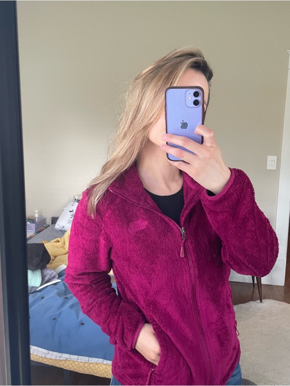 The North Face Plush Fleece Jacket - Raspberry